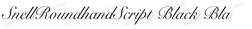 SnellRoundhandScript Black BlackI字体转换